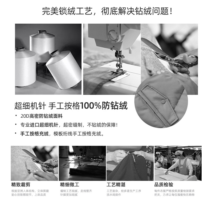 Wholesale of high-end mid-length down jackets for women that reach the knees in 2022, featuring a fashionable design sense and a niche thickened coat pic 11