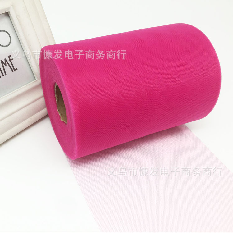 6-inch 100-yard nylon medium-hard American mesh roll TUTU yarn wedding decoration DIY fabric dress pic 27