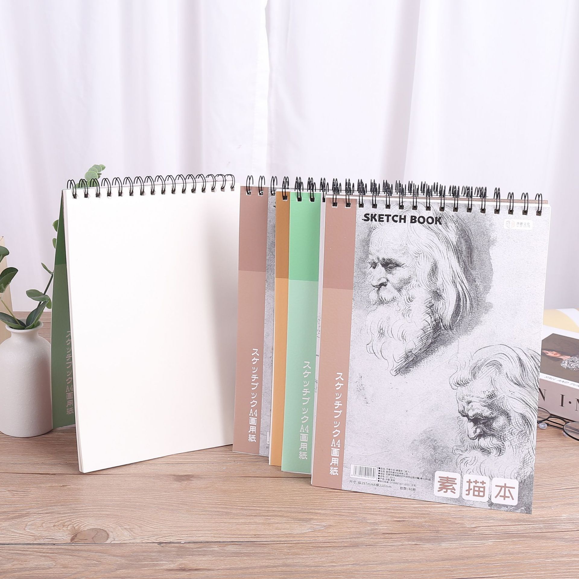 A4加厚素描本美术生画纸专用速写本16k空白图画本手绘彩铅画纸详情13
