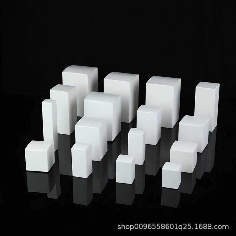 Wholesale of small white boxes in stock, thickened white folding white cardboard boxes, cosmetic packaging boxes, color boxes, long and small quantities pic 11