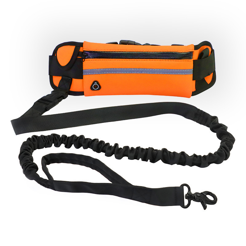 Pet sports waist bag leash set, outdoor running dog walking leash, multi-functional running pet leash pic 7