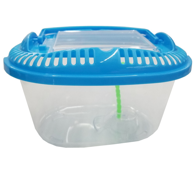 Transparent fish tanks, plastic goldfish tanks, breathable turtle tanks, pet boxes, insect cages, breeding boxes, medium-sized factory wholesale pic 17