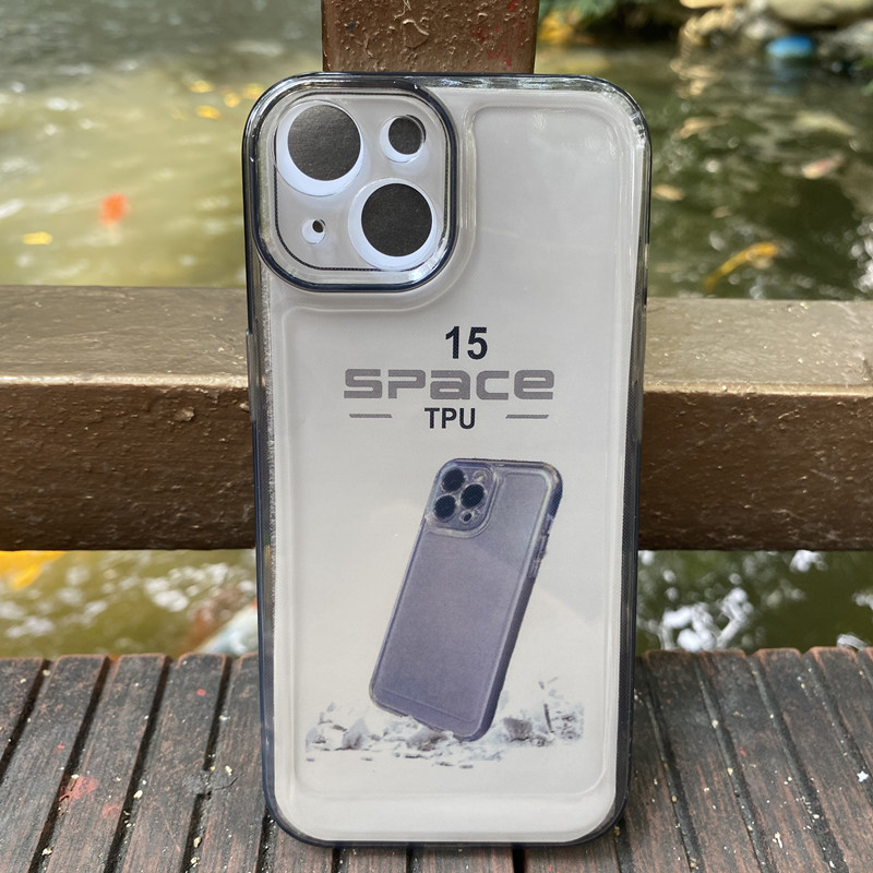 Anti-drop Empty Shell Straight Edge King is suitable for iphone15 PRO MAX and Apple 14PLUS transparent tpu phone cases pic 3