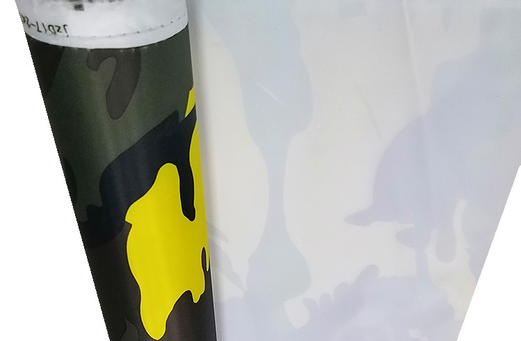 PVC230D小迷彩纹印花皮料桌垫服装人造皮革工厂直供0.5MM支持定制详情5