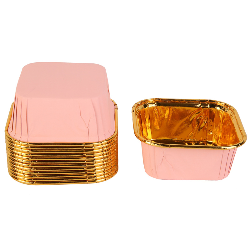 纯色正方形蛋糕纸杯50个一包蛋糕杯详情7