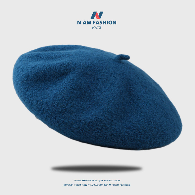 The British retro wool beret is a versatile choice for women in autumn and winter. The Korean version of the fashionable and trendy round face matching beret is now available in other categories pic 9