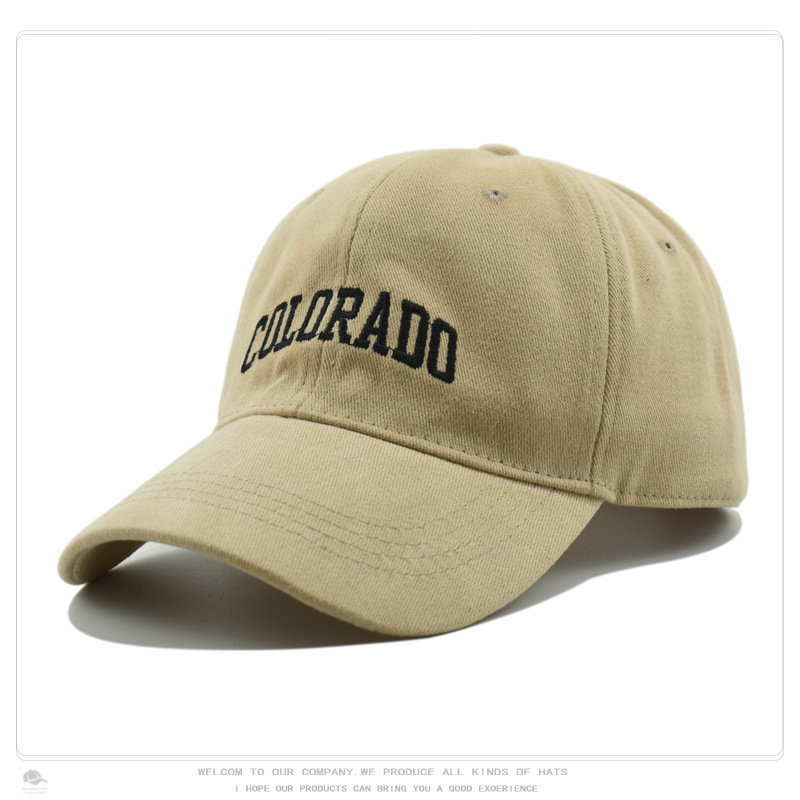 帽子女韩版时尚百搭复古字母刺绣棒球帽春夏季软顶弯檐遮阳鸭舌帽详情7