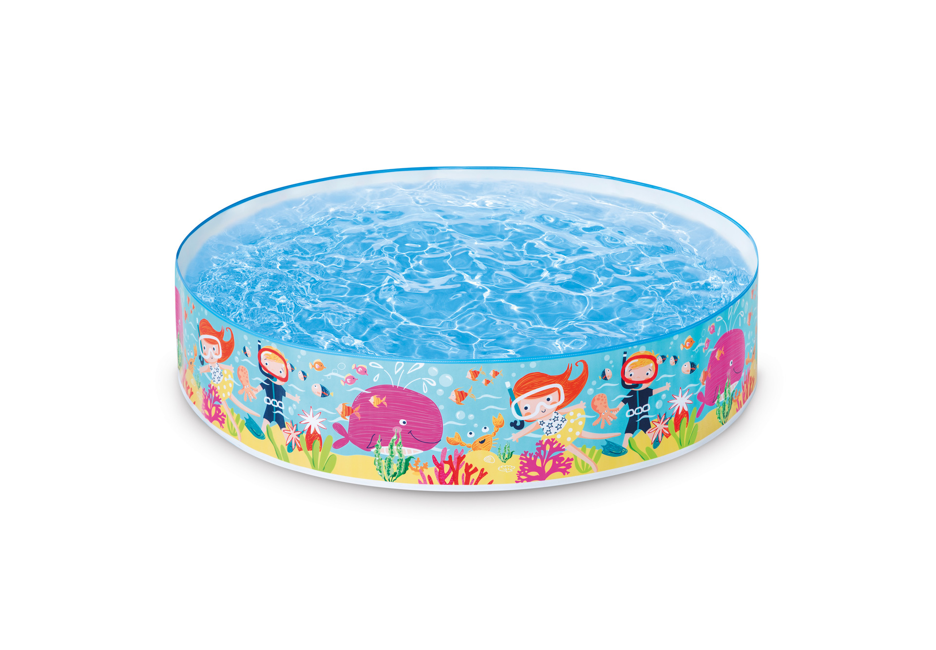 正品INTEX 56451硬胶戏水池游泳池浴池假日海滨硬胶水池无需充气加厚详情3