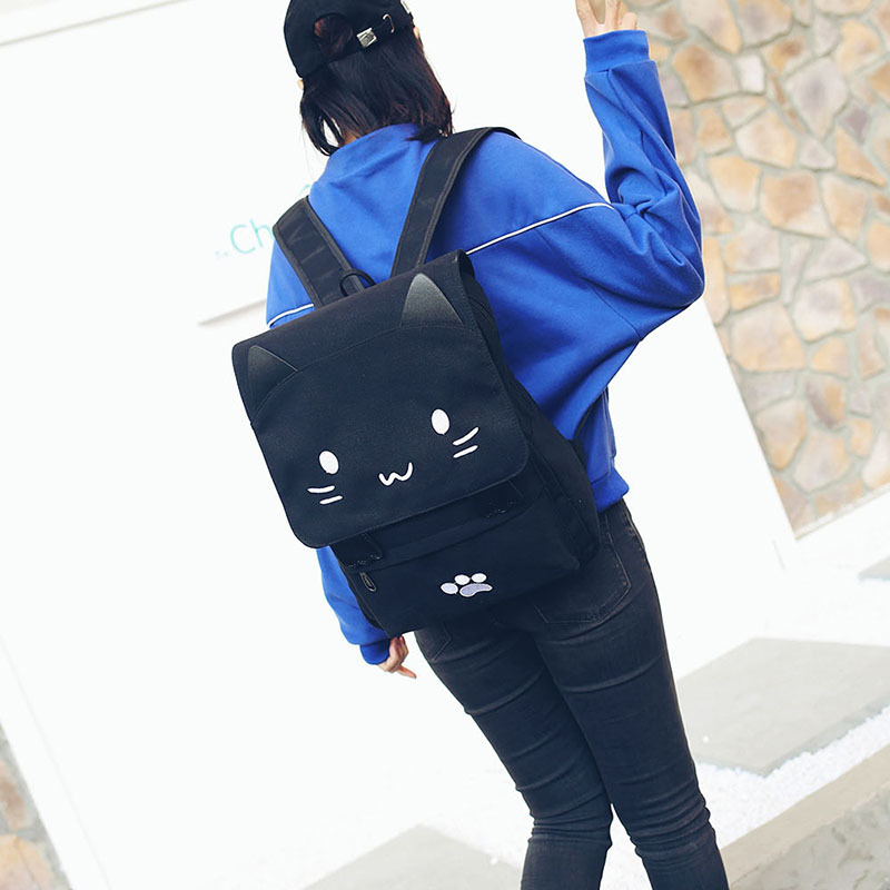Wholesale Japanese-style cute three-dimensional cat large-capacity schoolbags, cute girls, pink and cute cartoon backpacks, backpacks for girls pic 53