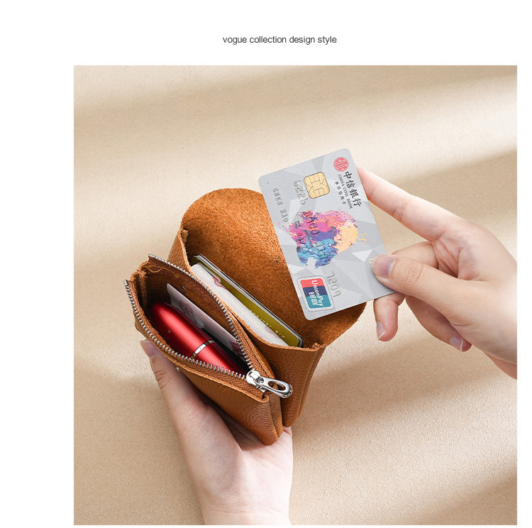 2023新款真皮零钱包女士硬币袋零錢包头层牛皮小钱包可放卡片钥匙详情35