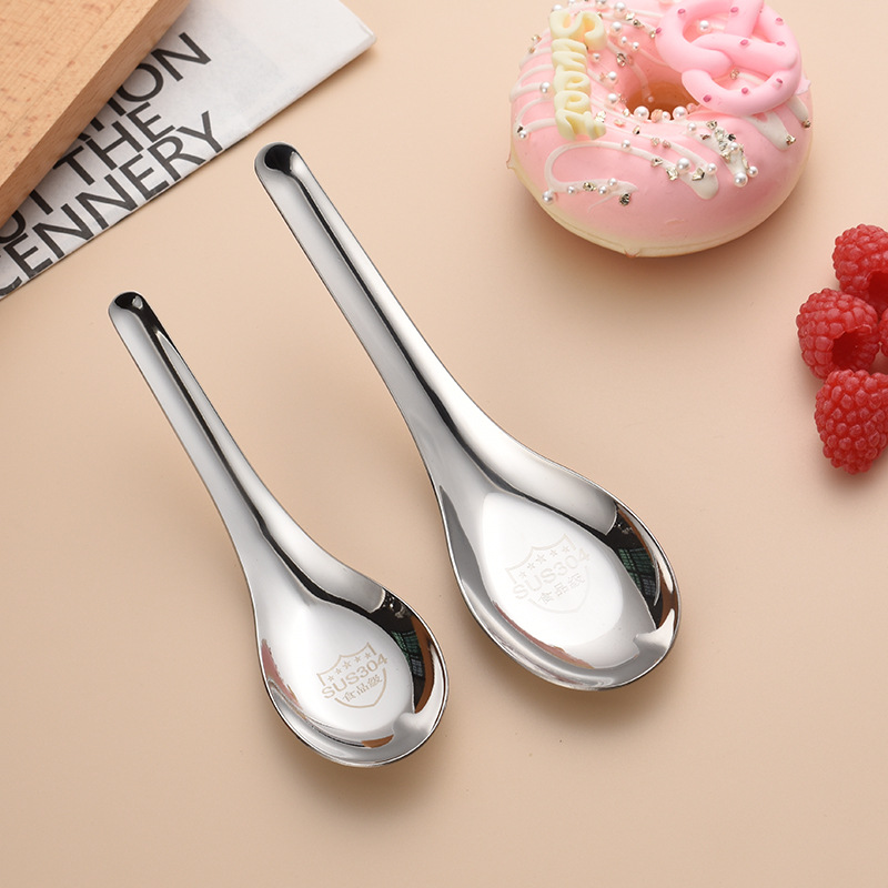 陶瓷柄不锈钢勺子高颜值创意卡通儿童西瓜勺家用咖啡冰淇淋雪糕勺详情5
