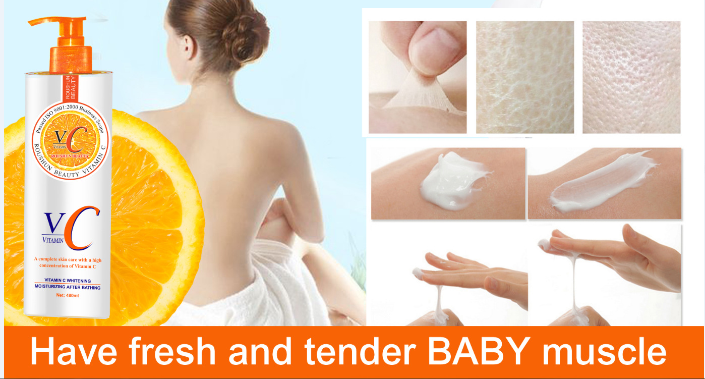 ROUSHUN Softening VC Moisturizing Body lotion VC boay lotion pic 5
