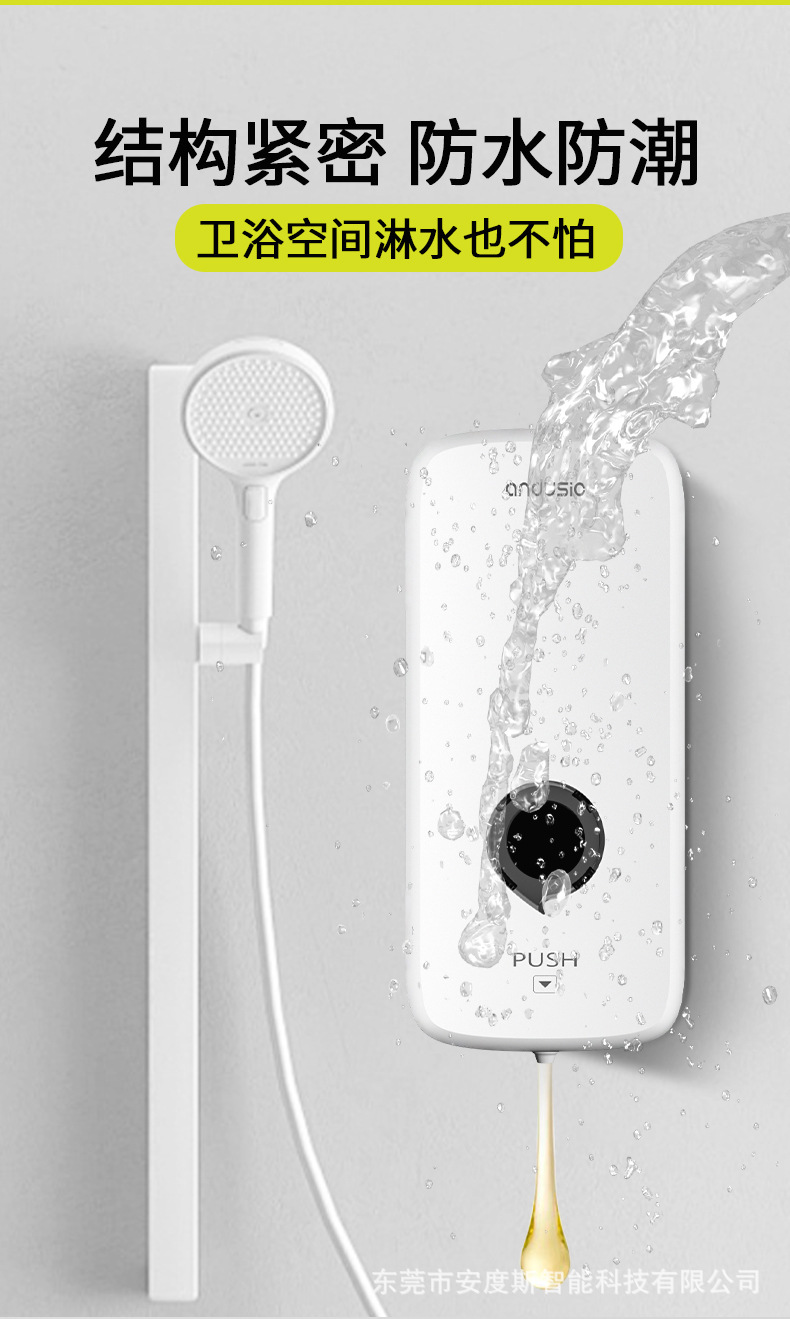 1000ML手动按压滴液泡沫皂液器酒店商场厨房卫生间免打孔皂液器详情13