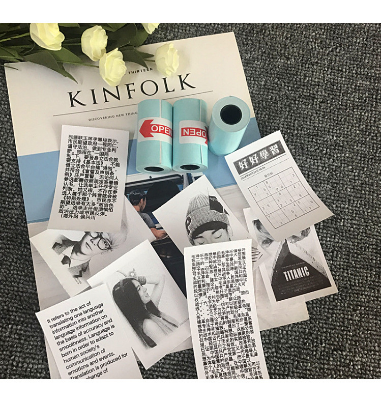 错题机57*25不干胶打印纸带背胶可粘贴错题使用打印纸标签热敏纸详情5