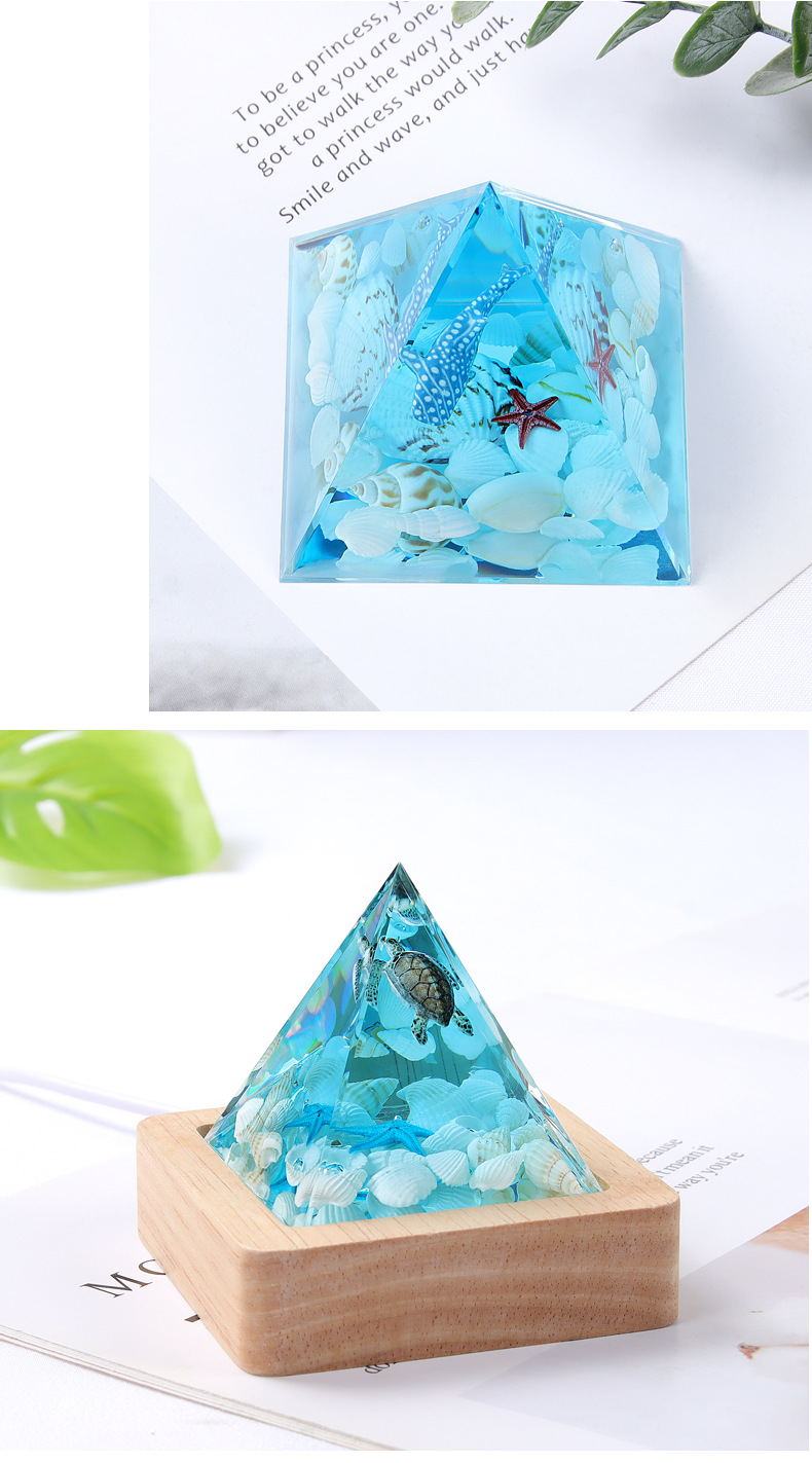 Foreign trade Marine micro-landscape resin handicrafts, night light ornaments, healing student friends, classmate souvenirs and gifts pic 5