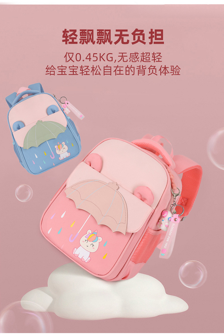 New color-matched cartoon backpack for middle and large classes of primary school students, as well as backpacks for boys and girls in preschool classes pic 8