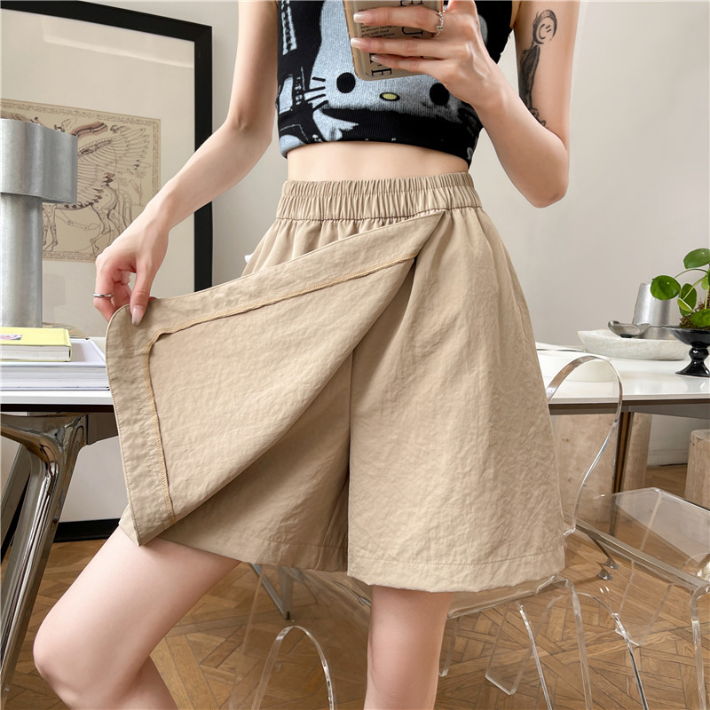 Two homemade, casual, versatile, solid color, irregular, unique, individual, fashionable and design-savvy skirts, pants and shorts pic 9