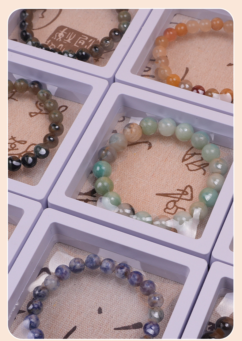 爆款玉石手串可爱少女简约时尚百搭单圈圆珠手串夜市小商品批发详情12