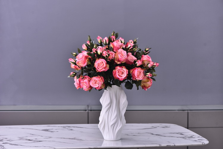 5 pieces of retro charred edge rose artificial flower decoration, artificial flower imitation dried flower, home soft decoration withered and dry, wedding Lanjin artificial rose wholesale pic 23
