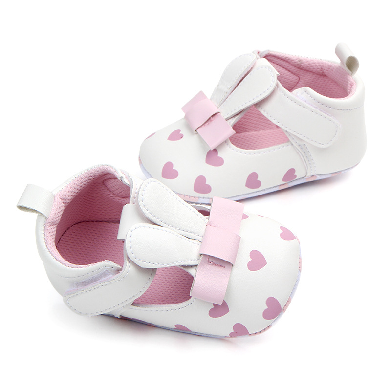 Spring and Autumn New Three-dimensional Ear baby Girl cute walking Shoes Heart-shaped flat Velcro single shoes wholesale 0943 pic 4
