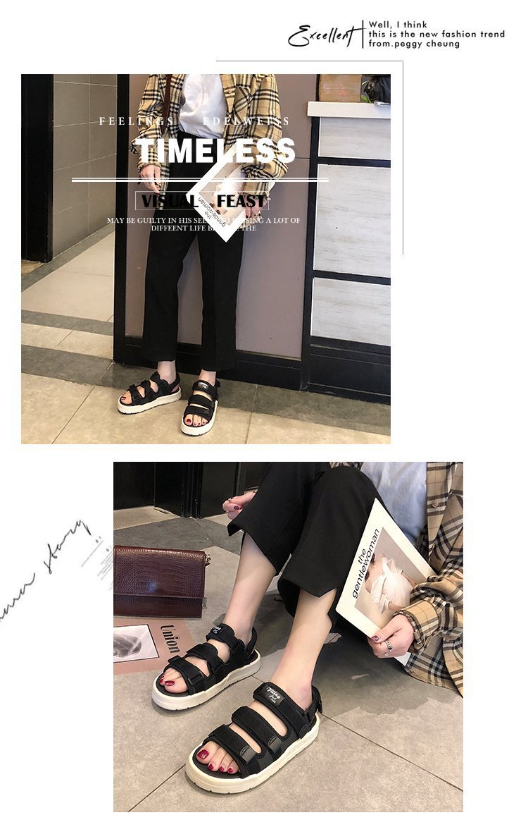 凉鞋女2022年新款夏季仙女风平底鞋网红百搭学生沙滩罗马女鞋子详情7