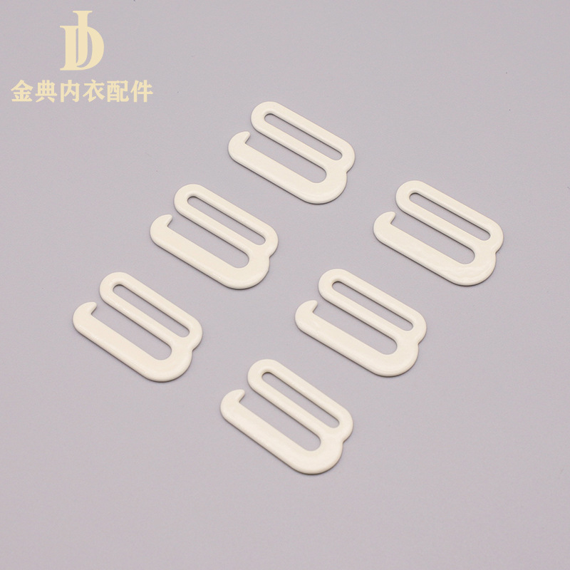 A large quantity of Golden Classic underwear accessories, nylon iron wrapped rubber buckle underwear adjustment buckle bra shoulder strap 089 buckle, are available in stock pic 1