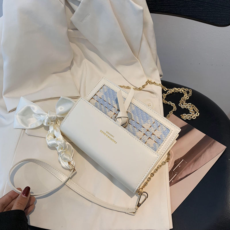 韩版时尚单肩包包女2024夏季新款洋气百搭小众ins链条包斜跨小包详情17