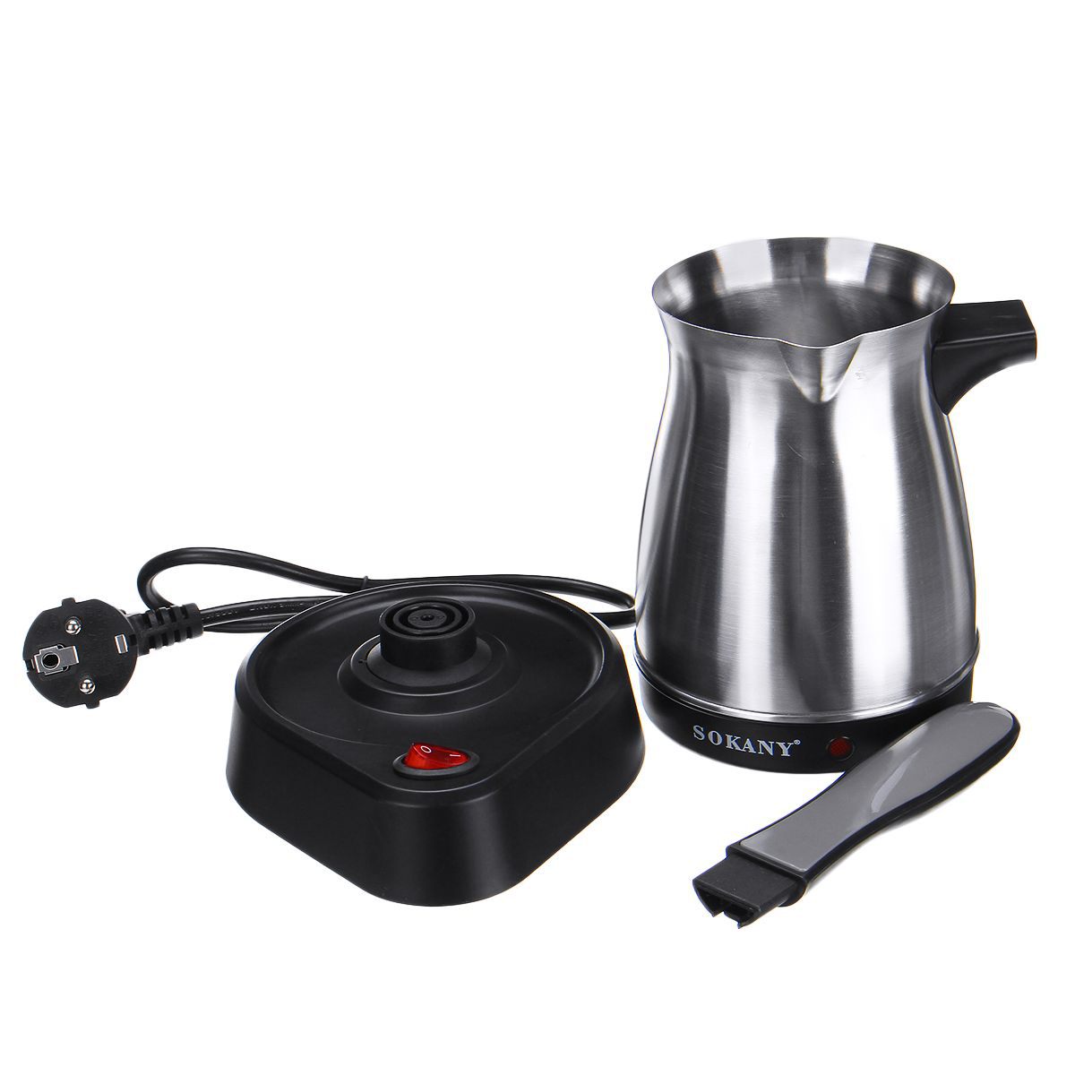 SOKANY214 Turkish coffee pot electric kettle for brewing yellow wine and hot milk tea, eco-friendly stainless steel coffee pot kettle pic 5
