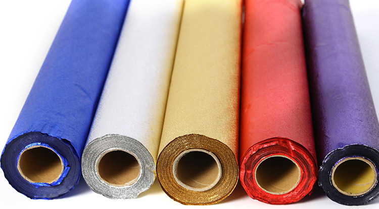 瑞趣家居 锡箔纸鲜花束包装纸 包花酒店装修防水材料 45cm*30m详情3