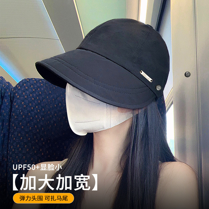 赵露思同款帽子女春秋防晒渔夫帽显脸小太阳帽防紫外线遮阳鸭舌帽详情2