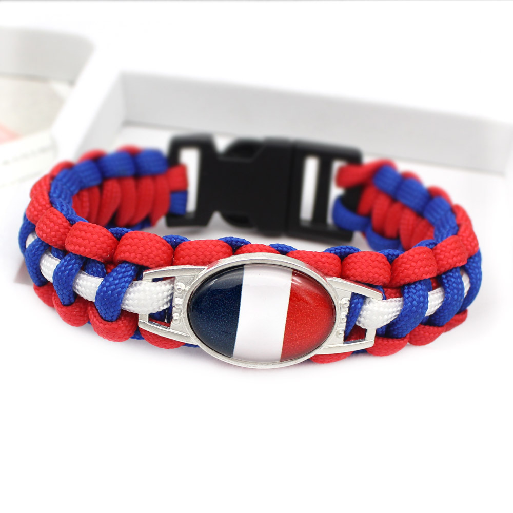 世界各国国旗手环 委内瑞拉 巴拉圭  国旗伞绳编织手链详情24