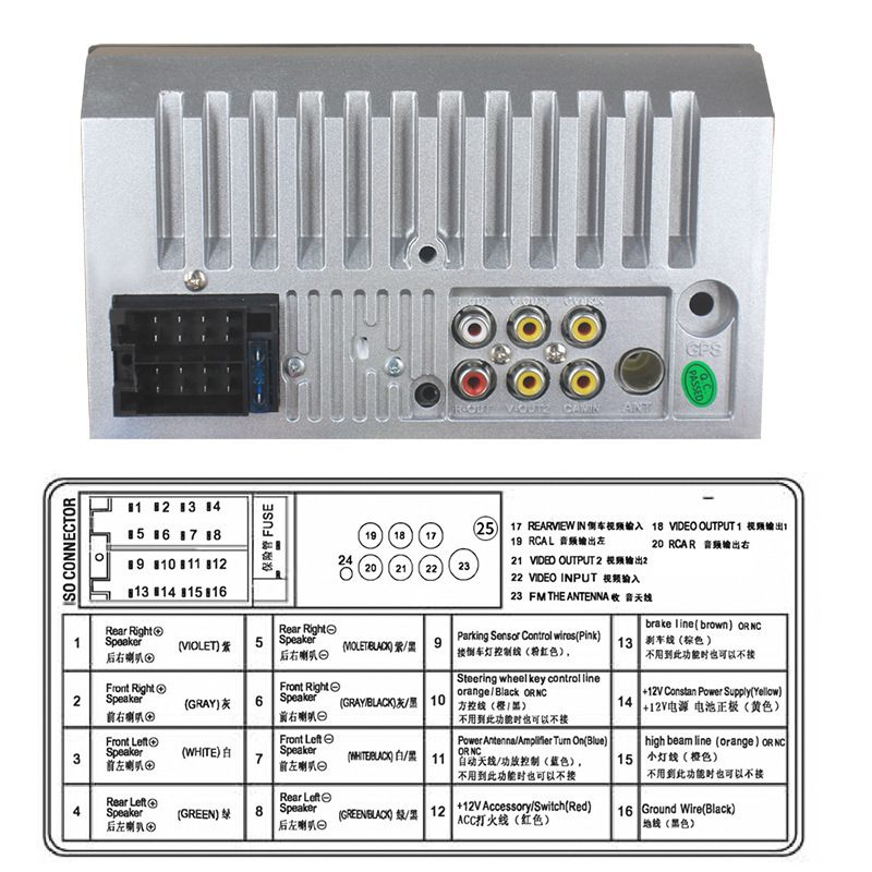 7寸汽车载双锭MP5/MP3蓝牙播放器插卡U盘收音机苹果安卓手机互联详情25