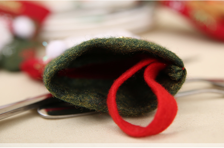 New Christmas decorative items, restaurant table decorations, cutlery covers, knife and fork covers, gift bags, Christmas stockings pic 10