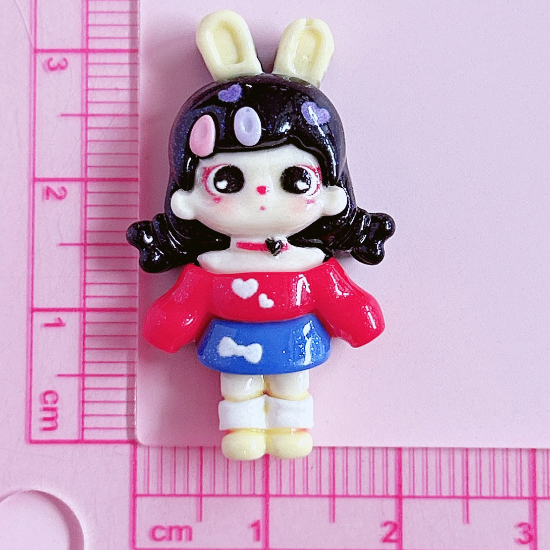 Rabbit-ear hair clips, resin accessories for cute girls, diy hair clips, hair accessory materials, brooches, accessories, stickers, pendants, decorations pic 27