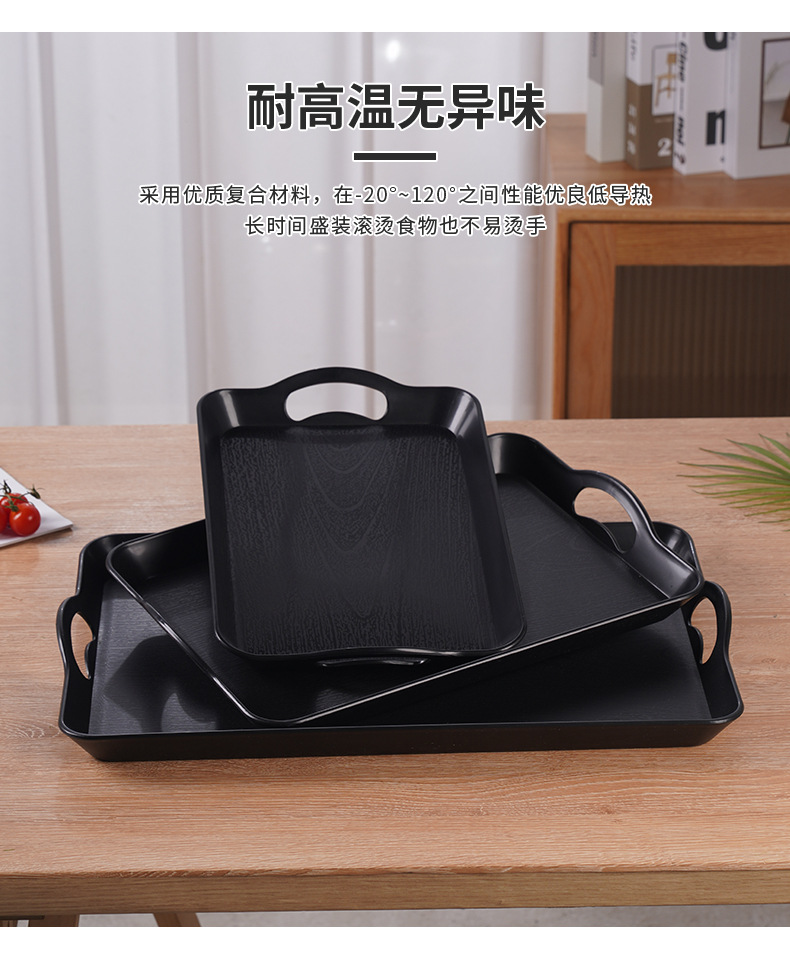 Estilo coreano binaural rectangular bandeja de plástico nueva bandeja de plástico PP para bar en casa café material diario tienda pic 14
