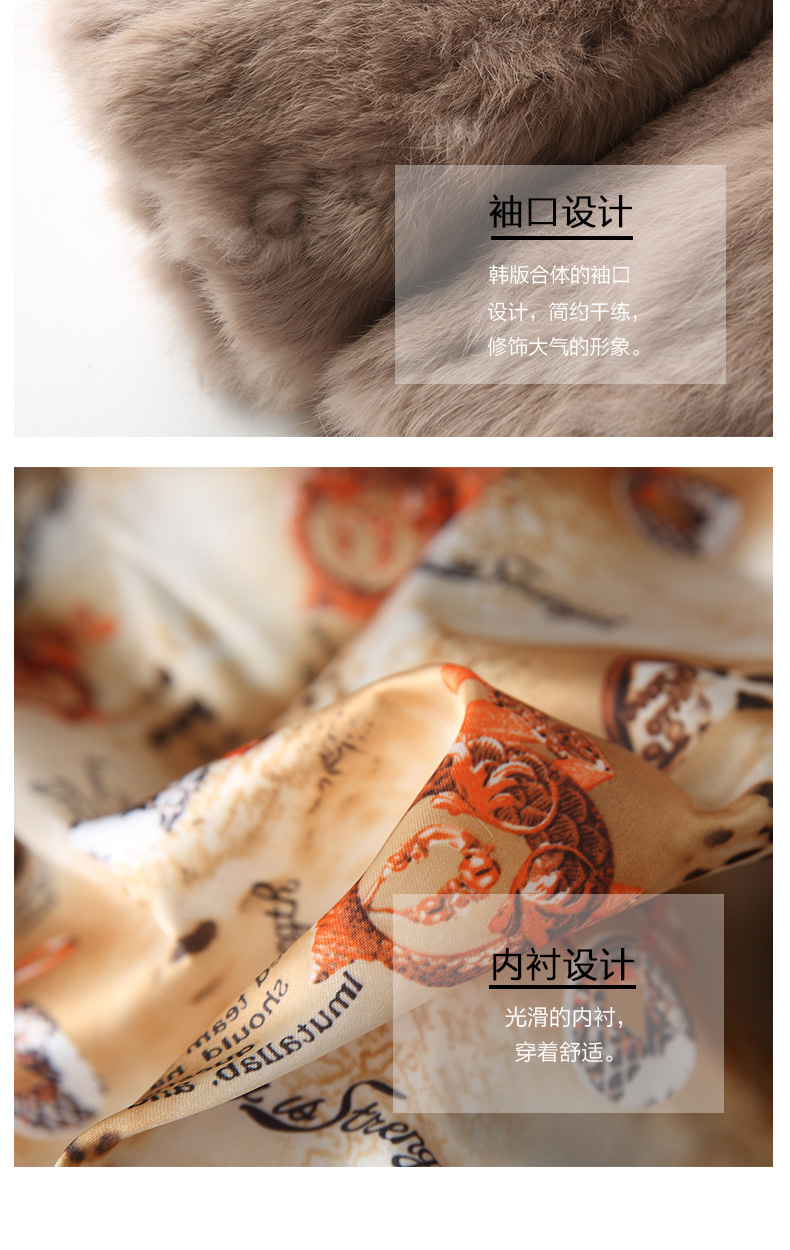 Export trade, one-piece consignment of real rabbit fur coats for women, short style, new Korean style, slimming fur wholesale pic 24