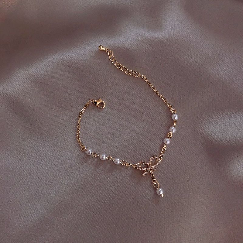 A sweet, simple and versatile Korean bow bracelet with a unique design. A student best friend on Instagram pic 4