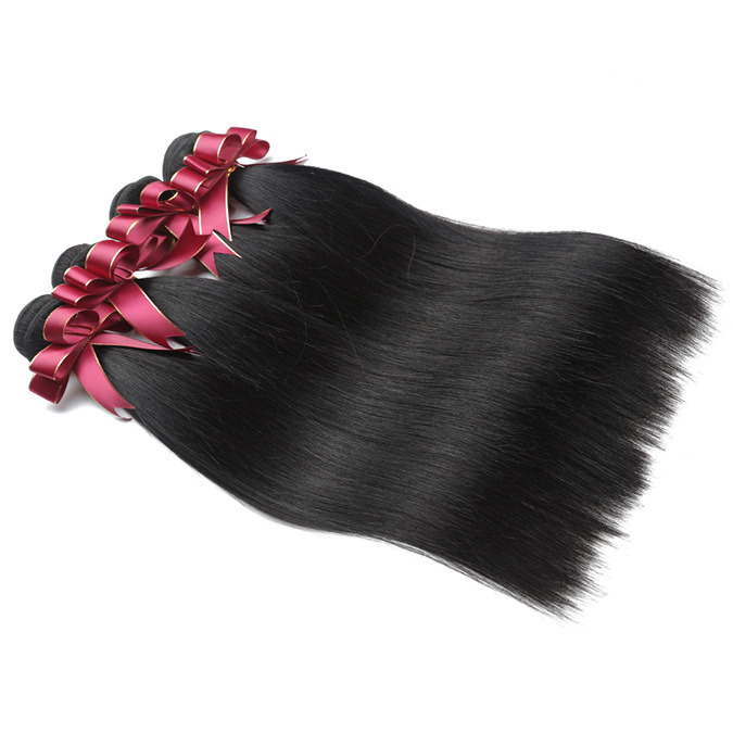 Wholesale of Straight hair extensions and wigs, pick a natural human hair strand Straight wave hair curtain pic 3