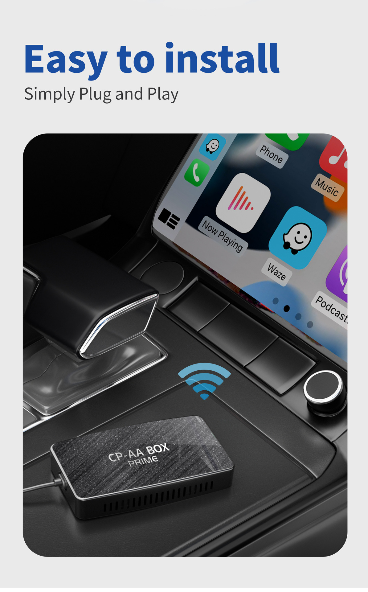 新品CA360三通道有线转无线CarPlay盒子airplay+Android详情11