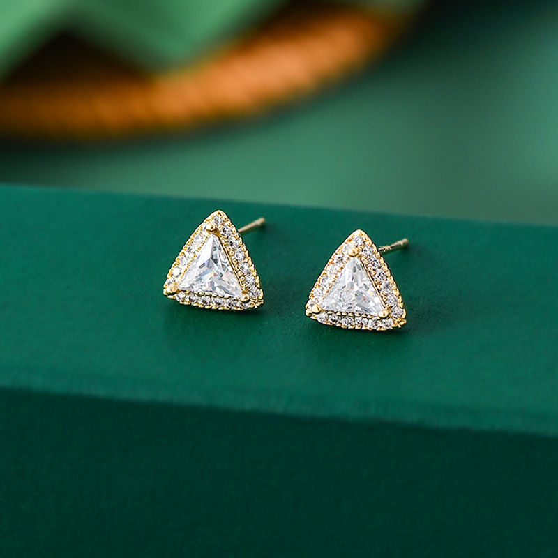 一卡三对组合套装方糖耳坠s925银针小巧百搭耳钉轻奢简约耳钉耳饰详情10