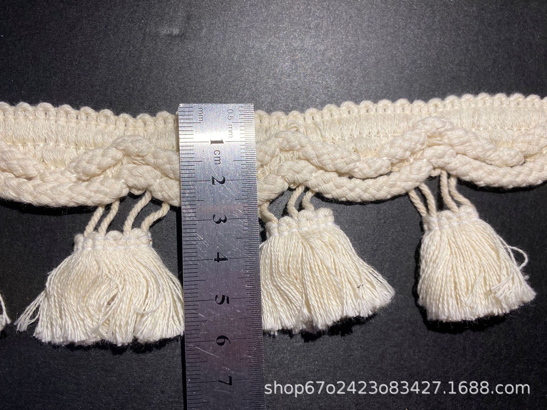 Factory direct supply of knotted tassel lace home textile accessories, DIY clothing accessories knotted tassel lace pic 9