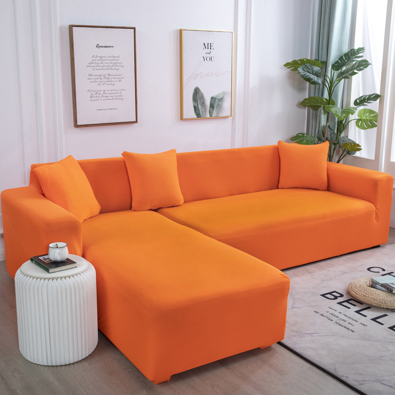 Two-seater and three-seater set sofa, fully covered with fabric, sofa cover, sofa cushion, full cover, universal leather, solid color sand release pic 23