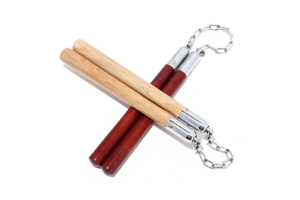 Nunchucks, wooden nunchucks, two-section nunchucks, nunchucks practice performance, nunchucks, logs, rosewood, Taekwondo pic 7