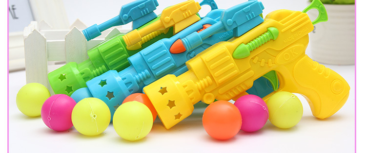 新款趣味弹力乒乓球枪 安全游戏枪 儿童射击玩具男孩打球球枪礼物详情5