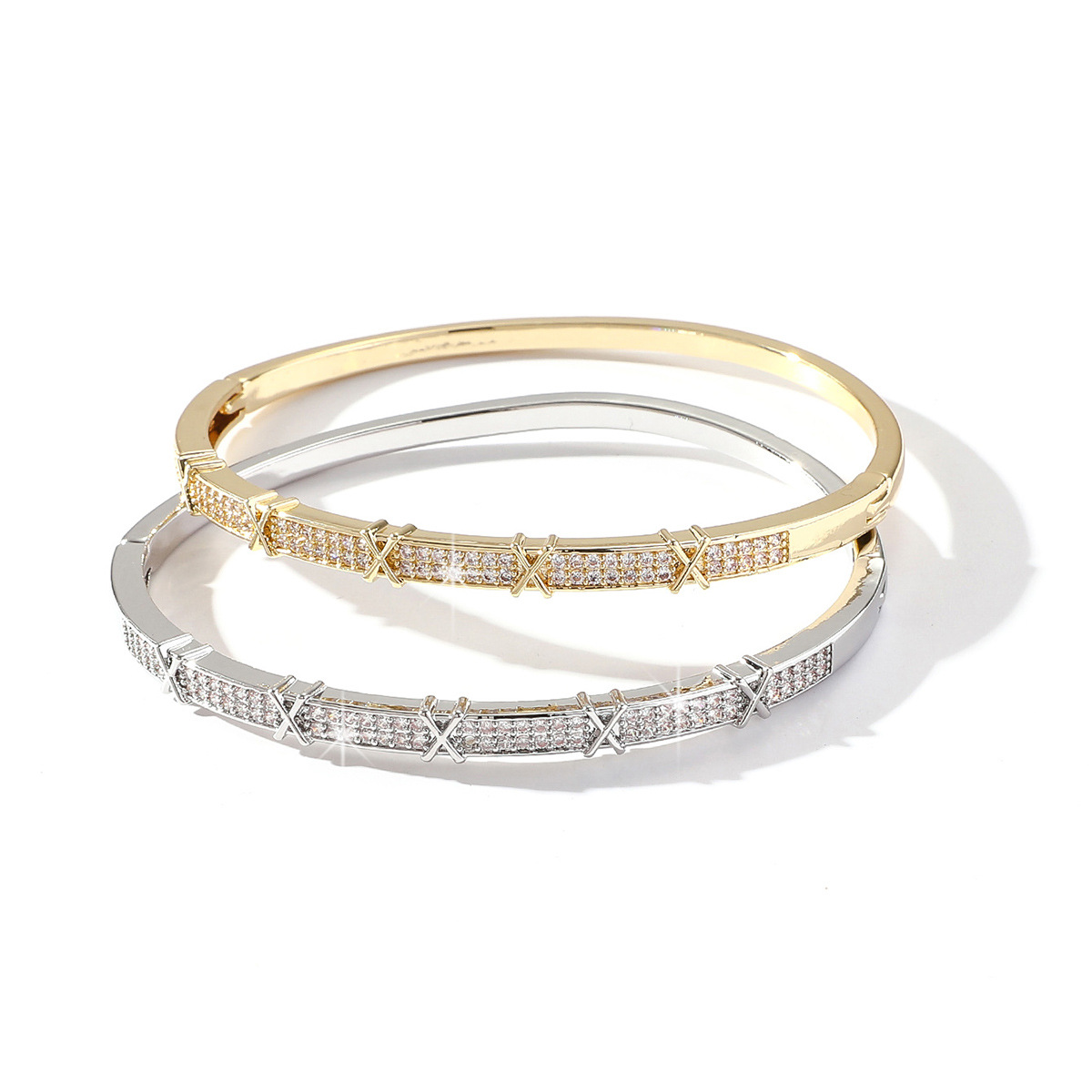 韩版手环铜微镶锆石手镯高级感精致女款镯子时尚气质手环手饰配饰详情9