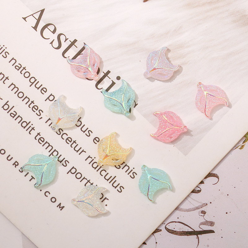 美甲夜光蝴蝶狐狸金鱼天鹅五角星皇冠骷髅头镀彩AB幻彩混色指甲钻详情12