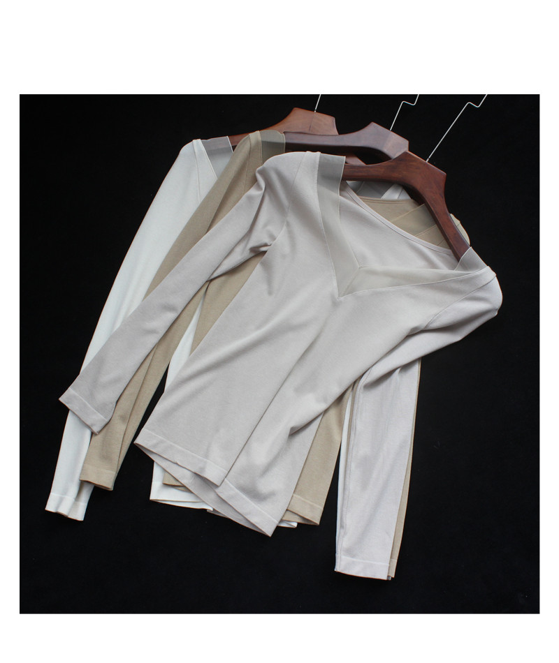 秋衣秋裤女薄款套装保暖内衣女不加绒蕾丝低胸单层性感打底线衣裤详情8