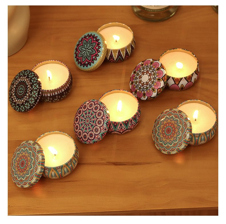 跨境货源植物水晶石干花蜡烛生日浪漫卧室伴手礼物大豆蜡香薰蜡烛详情22