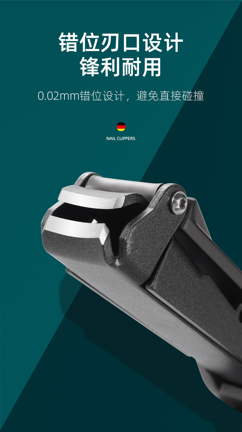 New anti-splash nail clippers, cicada bionic nail clippers, stainless steel nail clippers, gift nail trimming tools, marking pic 7