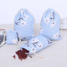 【 Factory Direct Supply 】 Creative retro printed jewelry drawstring cloth bags with drawstring openings. Customized drawstring cloth bags based on provided drawings pic 17